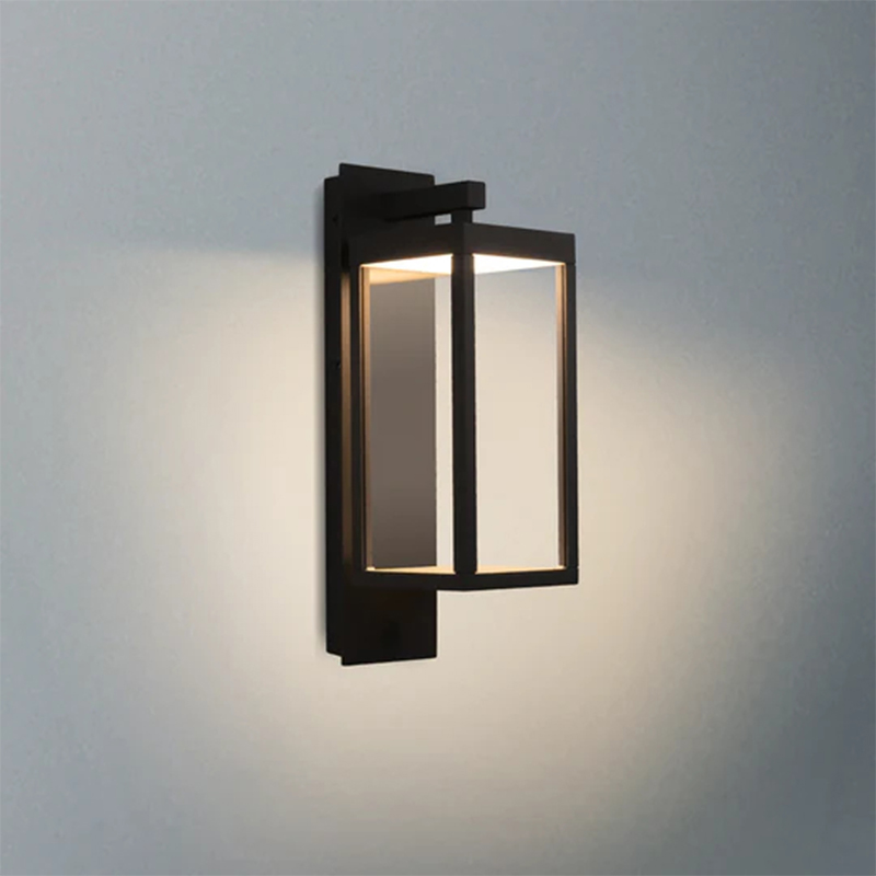 22527 LED สีขาว/ดำ/เทา IP54 13W 750Lm โคมไฟติดผนังเซนเซอร์กลางแจ้ง
