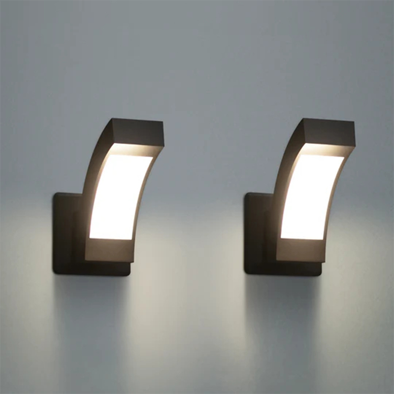 12557 โคมไฟติดผนัง LED กลางแจ้ง 2 แพ็ค